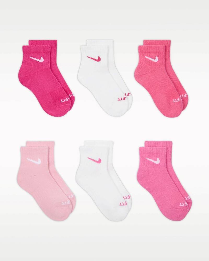 NIKE KIDS DRI-FIT BASIC ANKLE 6-PAIRS SOCKS