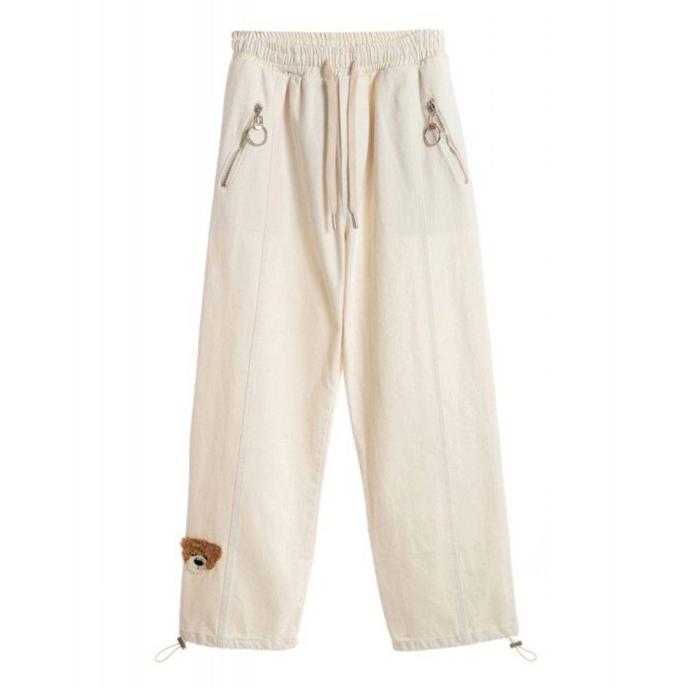 MWM TEDDY BEAR WIDE LEG DENIM PANTS