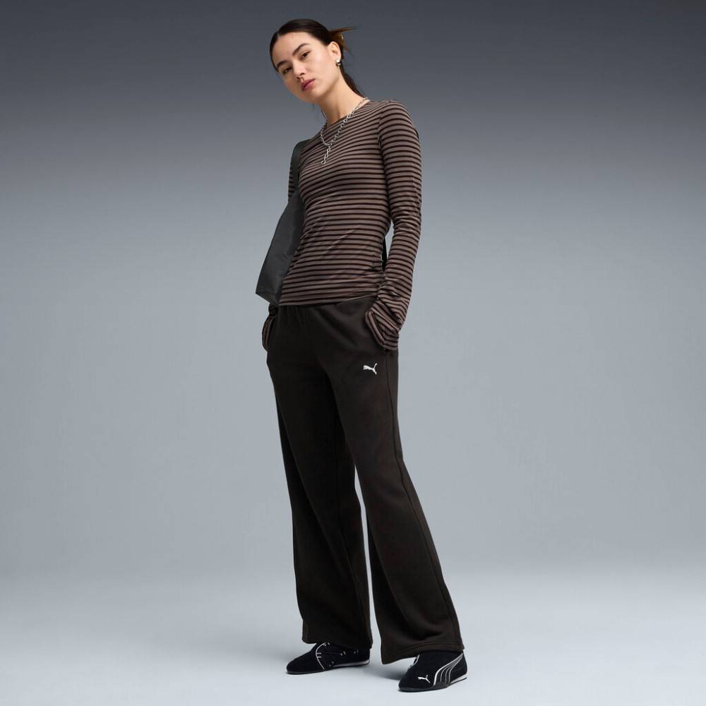 PUMA ESS CAT COMFORT WIDE LEG PANTS FL OP