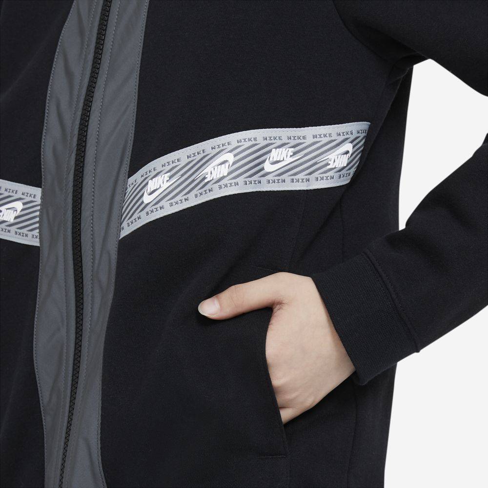 NIKE BOYS NSW ELEVATED TRIMS FULL-ZIP HOODIE