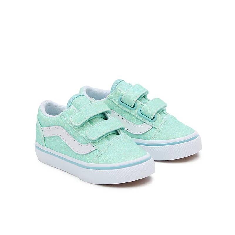 VANS OLD SKOOL VELCRO GLITTER INFANT SHOES