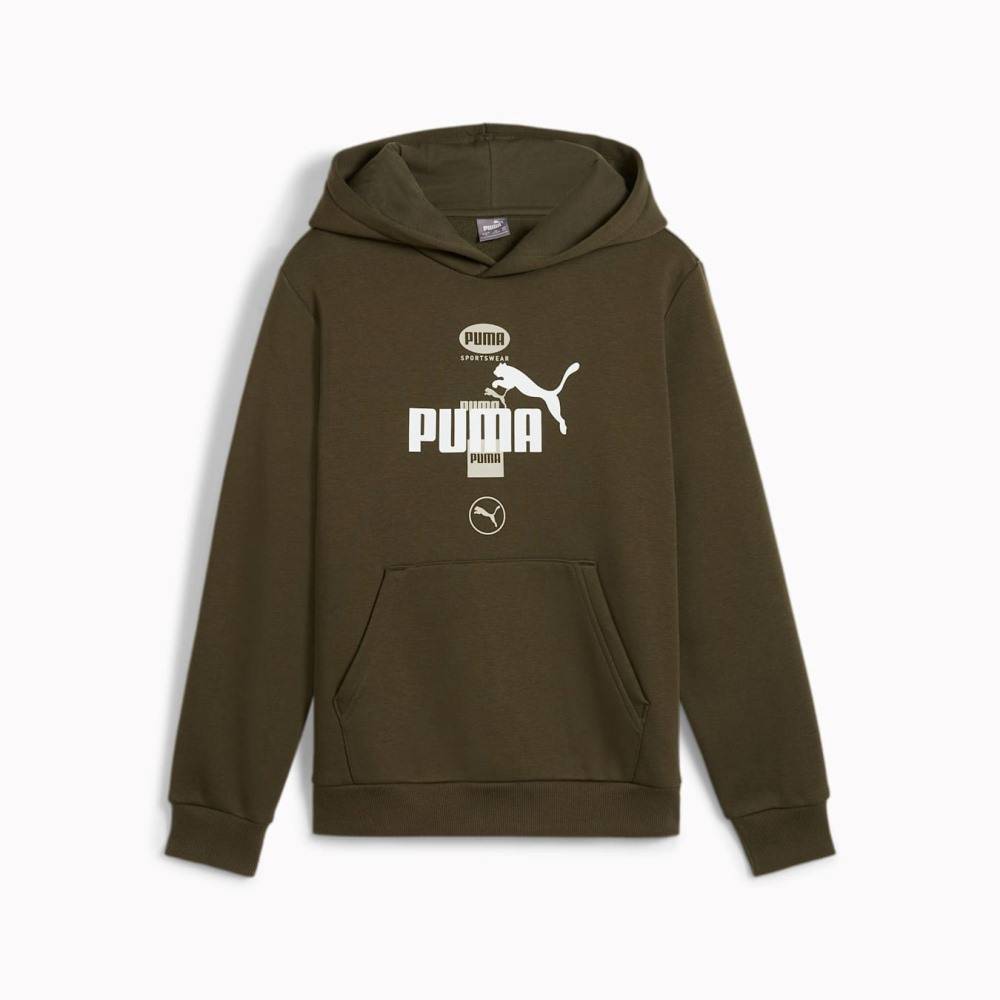 PUMA POWER GRAPHIC HOODIE FL B