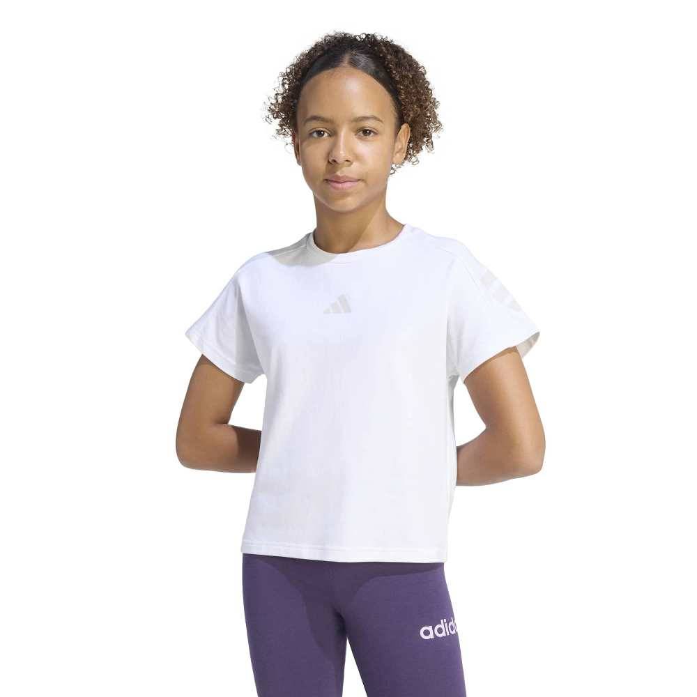 ADIDAS GIRLS FUTURE ICONS 3 STRIPES T-SHIRT