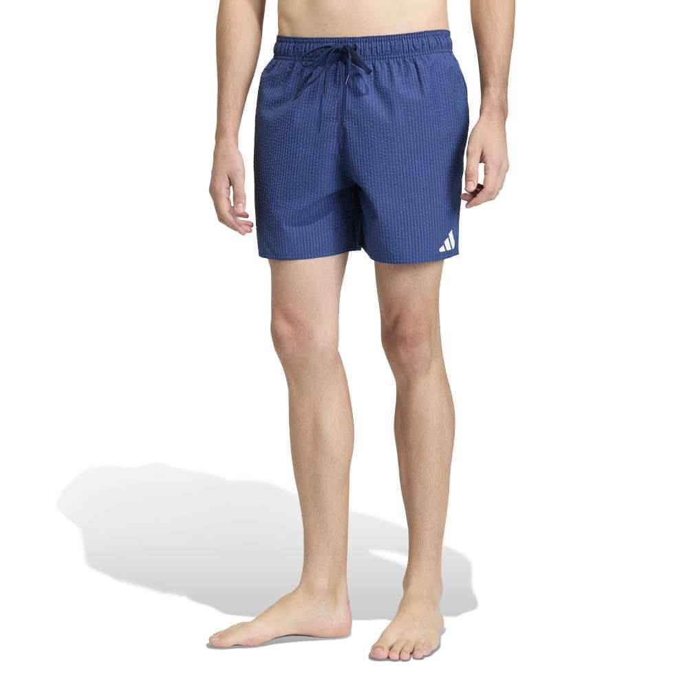 ADIDAS M SEERSUCKER STRIPY SWIM SHORTS 5 INCH