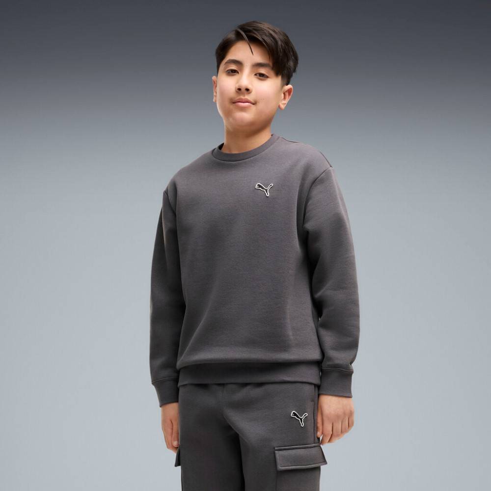 PUMA ESS ELEVATED RELAXED CREW AND CARGO PANTS SUIT FL B