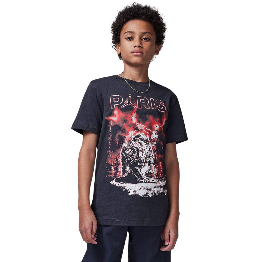 NIKE JORDAN BOYS LIGHTING PSG SHORT SLEEVE TEE