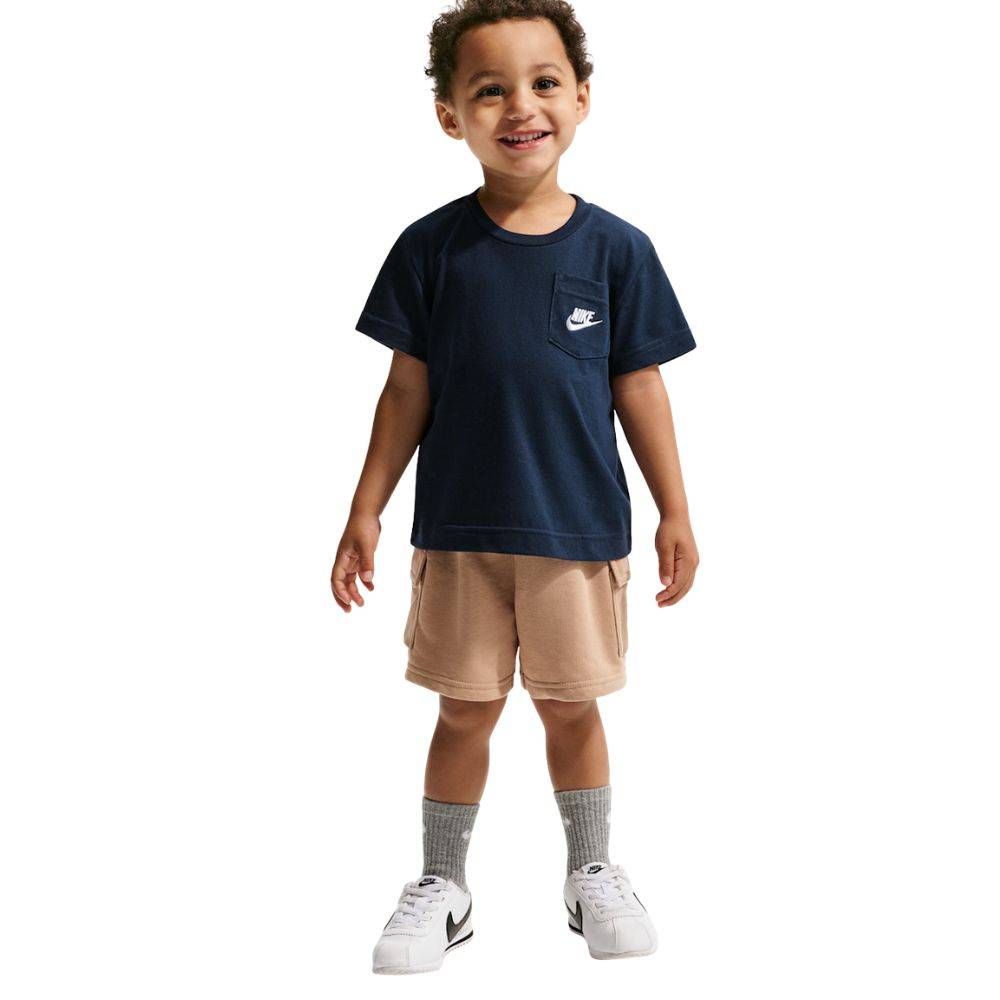 NIKE LITTLE BOYS NSW PKT TEE FT SHORT SET