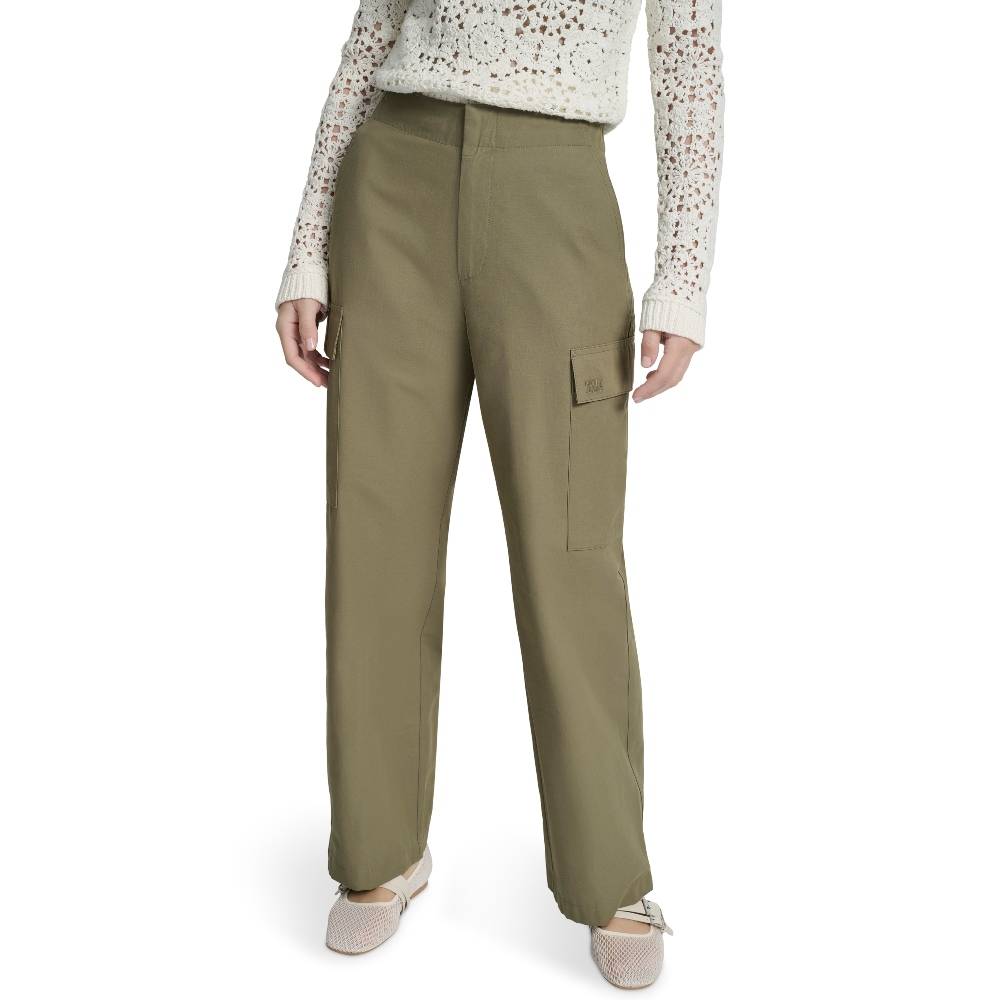 DKNY HIGH-RISE STRAIGHT-LEG CARGO PANT