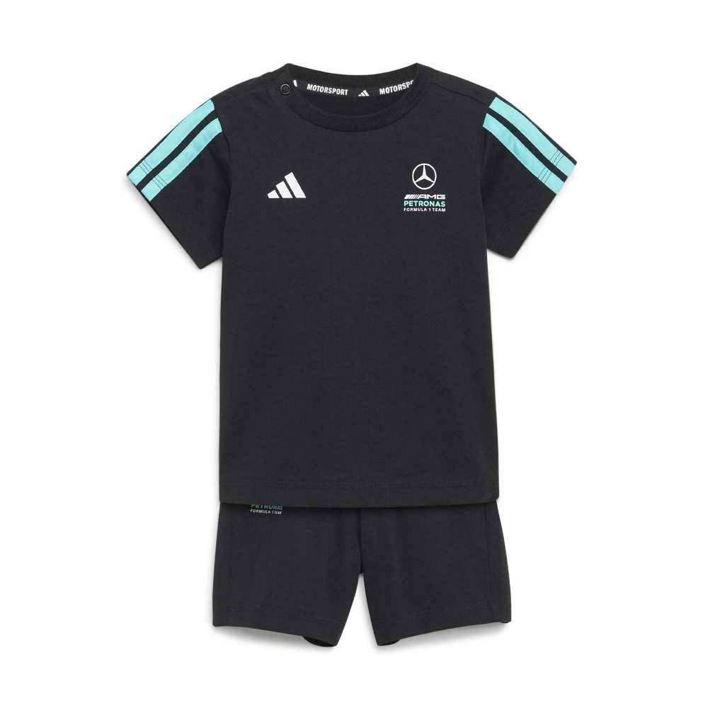 ADIDAS INFANT MERCEDES-AMG PETRONAS FORMULA 1 TEAM DNA SHORT-SLEEVE JOGGERS