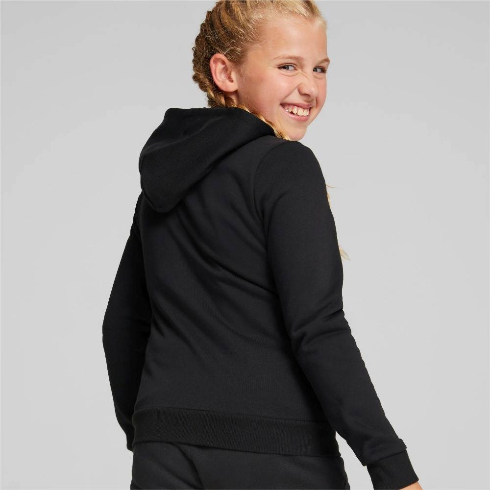 PUMA ESSENTIAL LOGO GIRLS FLEECE FULL-ZIP HOODIE