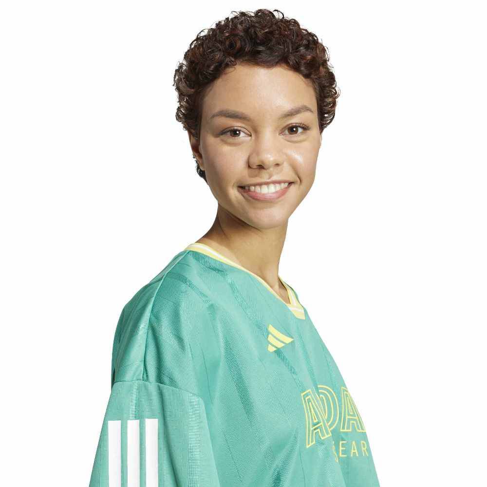 ADIDAS TIRO CUT 3 STRIPES OVERSIZED MESH JERSEY