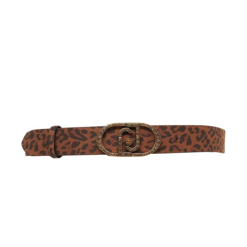 LIU JO ANIMAL PRINT LEATHER BELT