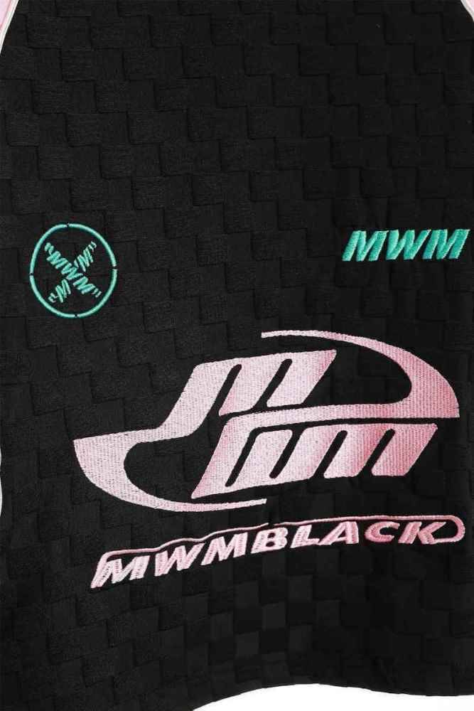 MWM BLACK SOCCER STYLE CROPPED TOP WOMEN