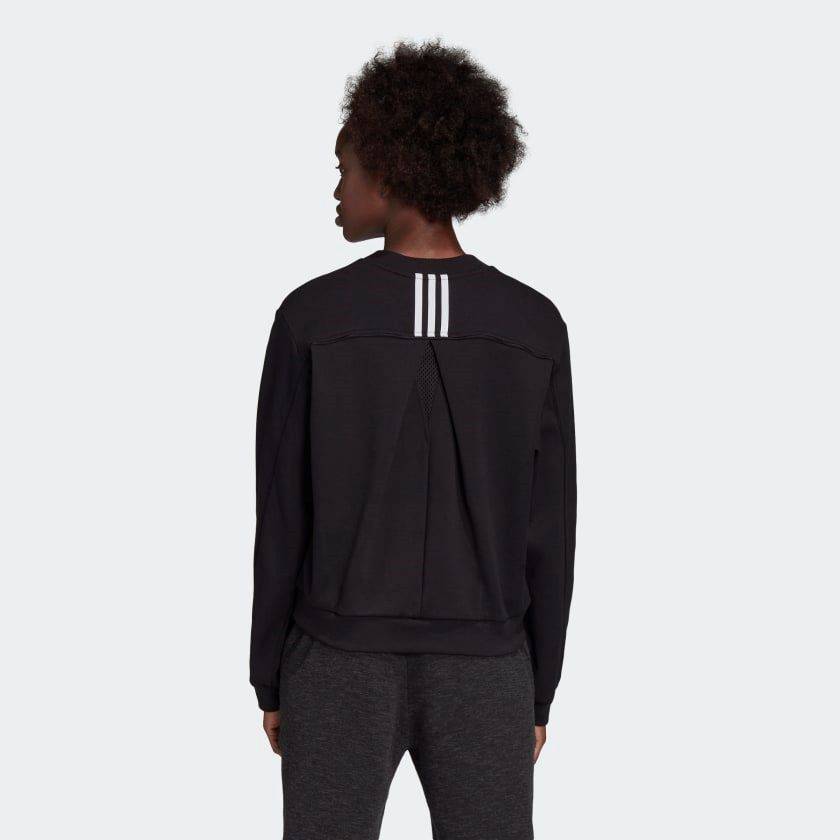 ADIDAS WOMENS PLEATED SWEATSHIRT