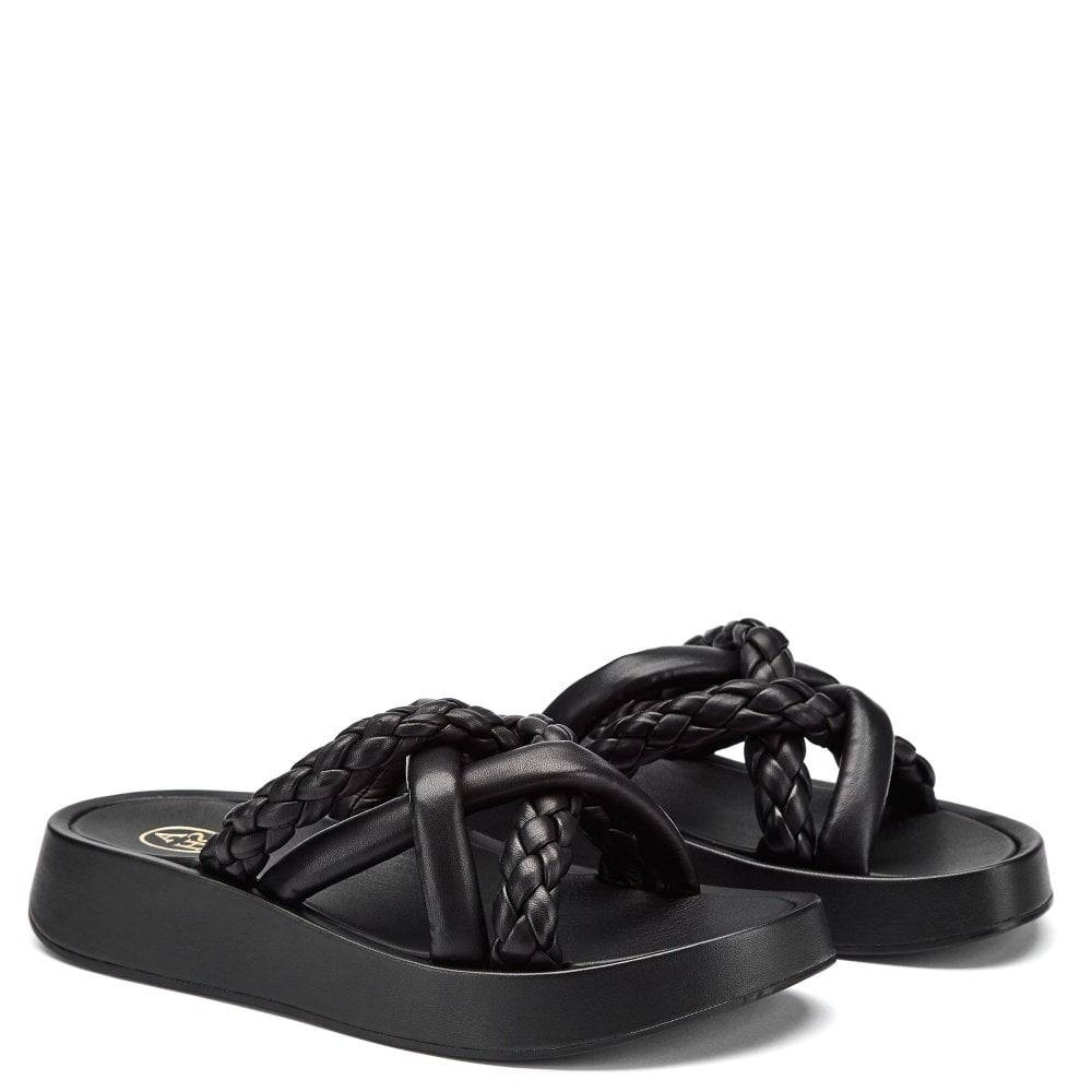 ASH VANESSA BIS LEATHER PLAITED SANDALS