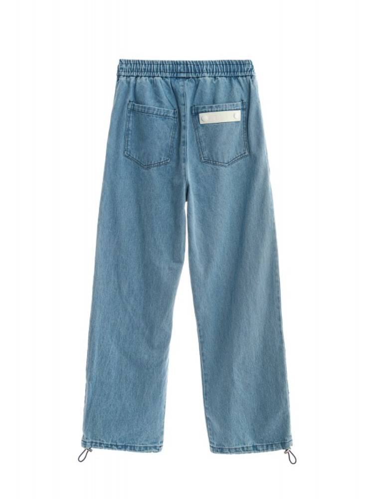 MWM TEDDY BEAR WIDE LEG DENIM PANTS