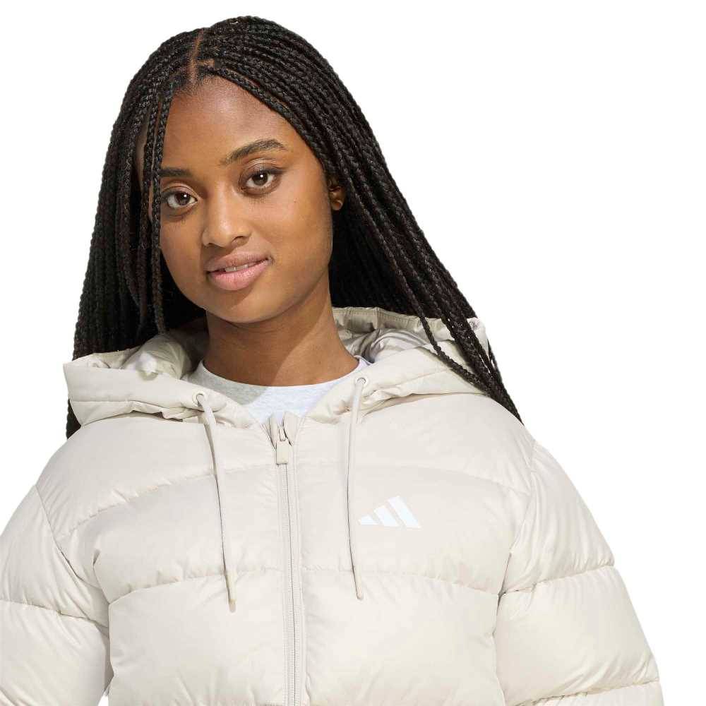 ADIDAS ESSENTIALS CLIMAWARM SYNTHETIC DOWN PUFFER HOODED JACKETS