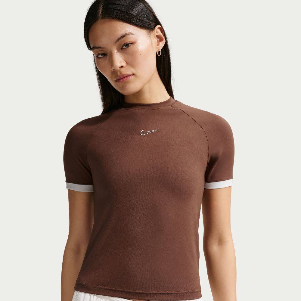 NIKE WOMENS FITTED SHORT-SLEEVE TOP