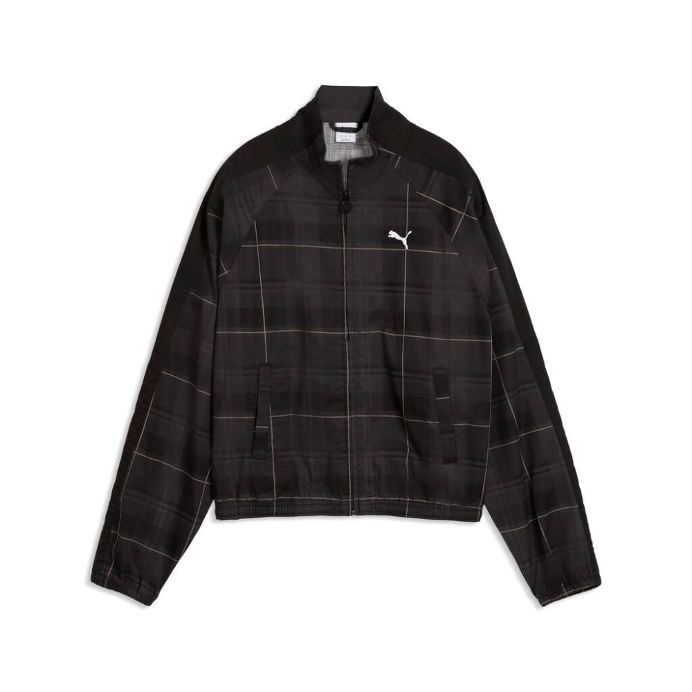 PUMA T7 RELAXED TARTAN WOVEN JACKET