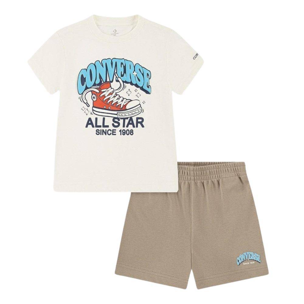CONVERSE LITTLE BOYS TRAIL MIX FT SHORT SET