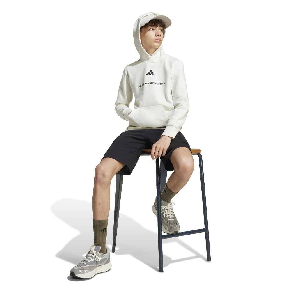 ADIDAS BOYS SLOGAN FLEECE HOODIE