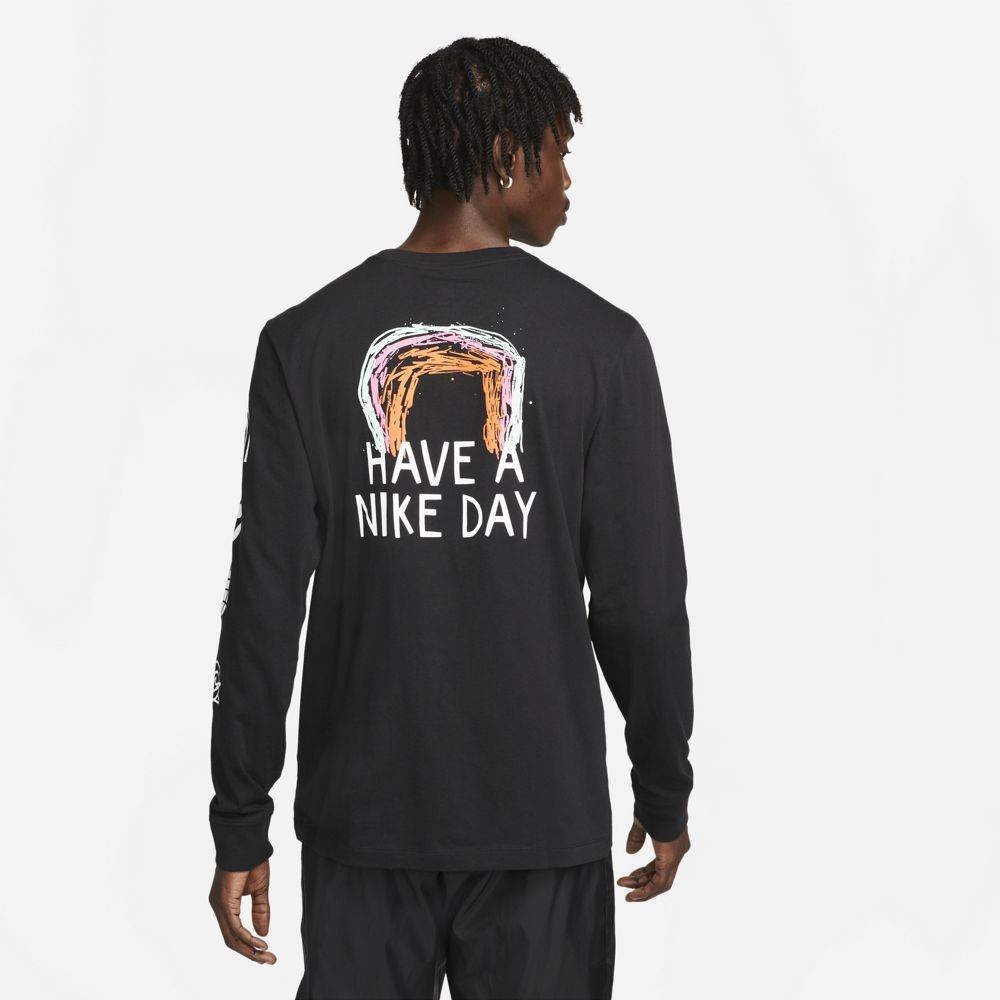 NIKE SPORTSWEAR JUBRID LONG-SLEEVE STATEMENT OPEN TEE