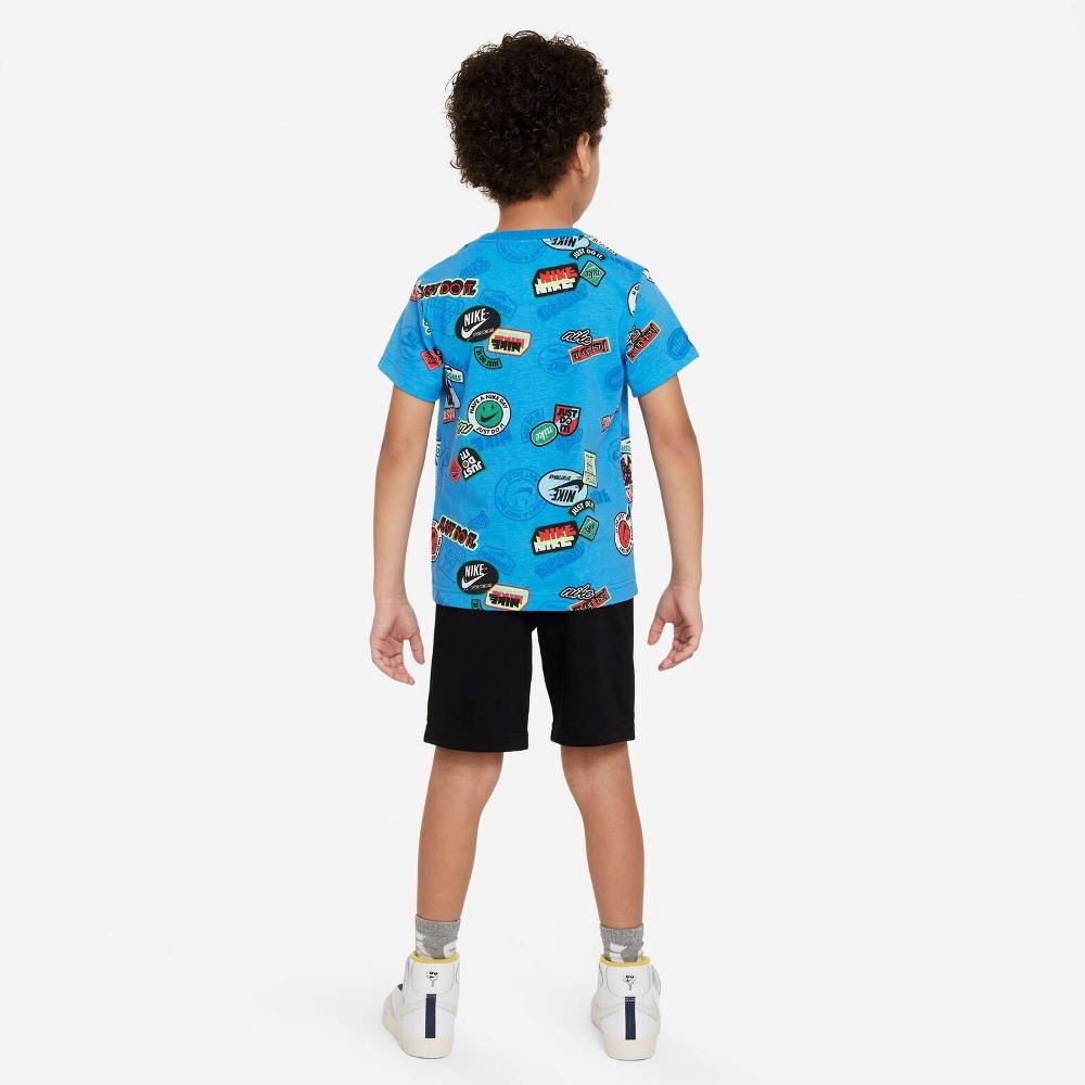 NIKE LITTLE KIDS B NSW AOP FT SHORT SET