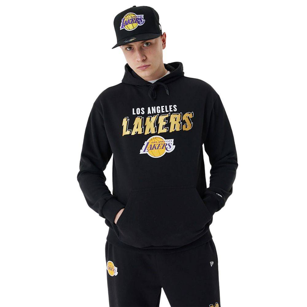 NEW ERA TEAM SCRIPT OVERSIZED HOODY LA LAKERS