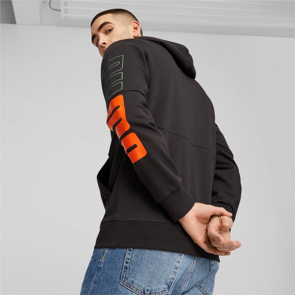 PUMA POWER COLORBLOCK FLEECE HOODIE