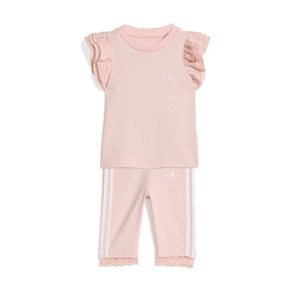 ADIDAS ORIGINALS INFANT LACE 3/4 TIGHTS TEE SET
