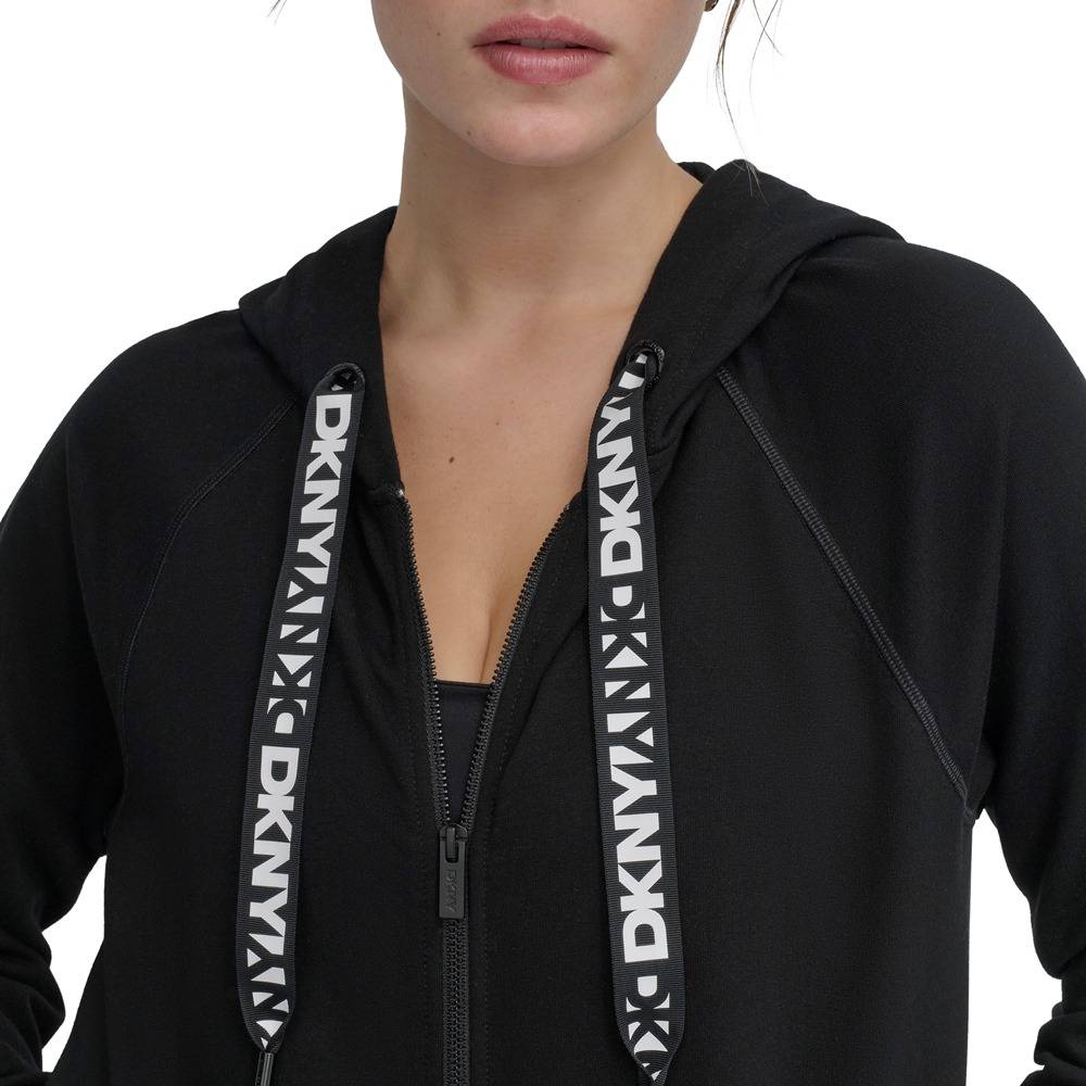 DKNY LOGO DRAWSTRING PERFORMANCE HOODIE
