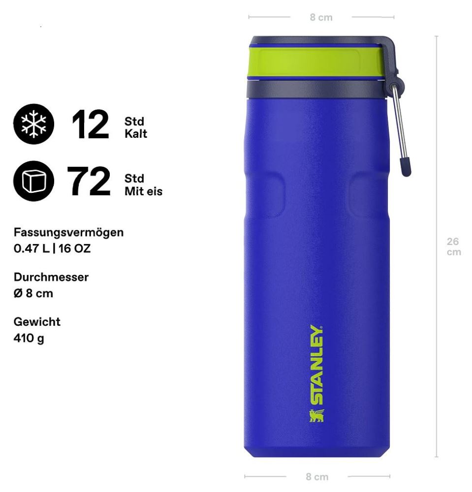 STANLEY ICEFLOW™ BOTTLE TWIST FLIP 0.47L (16OZ) - 12H COLD | 3 DAYS ICED