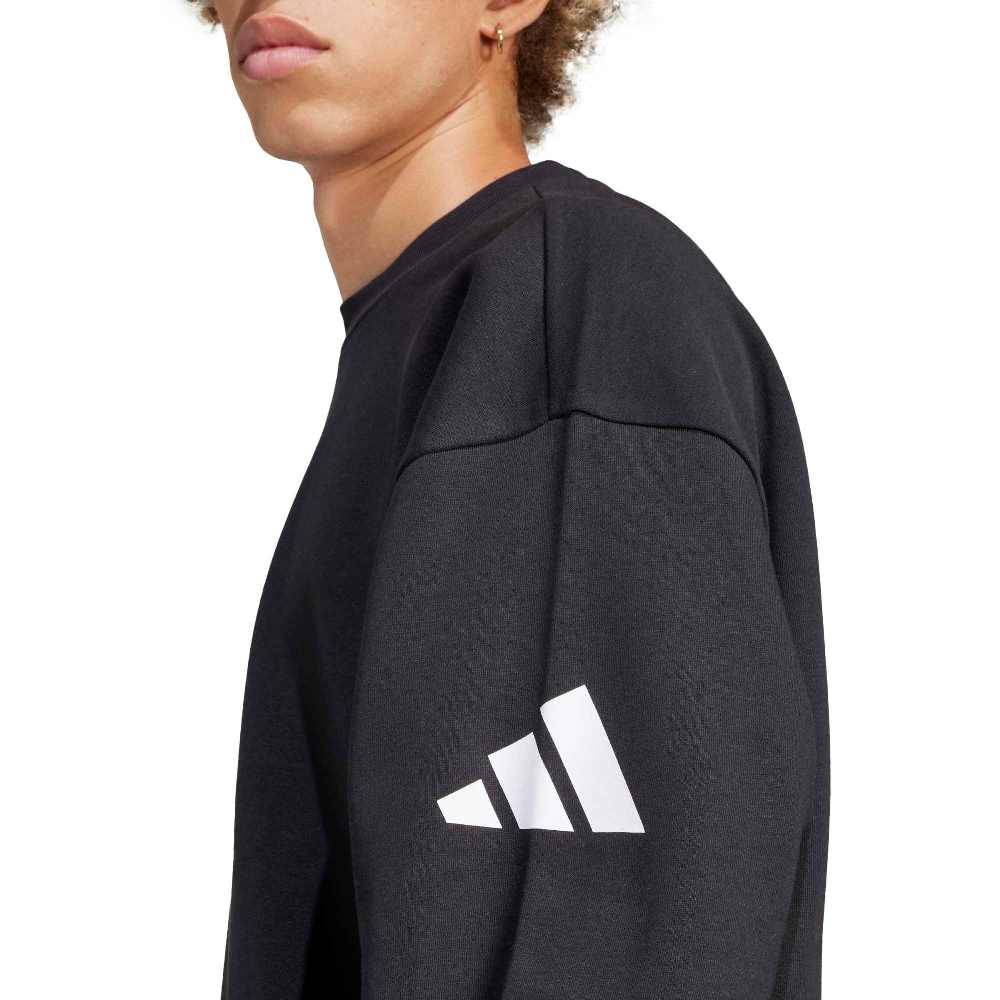 ADIDAS M ESSENTIALS LOSE FIT THREE BAR SWEATSHIRT