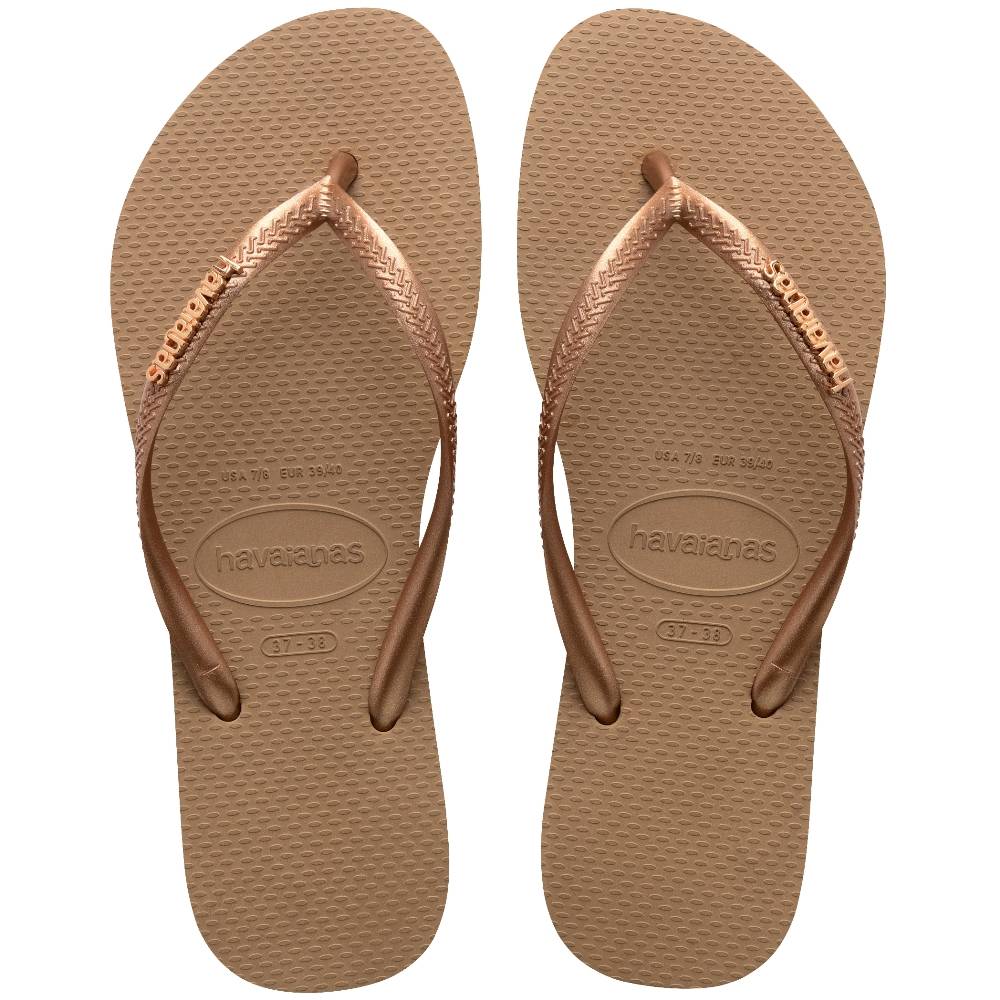 HAVAIANAS SLIM LOGO METALLIC