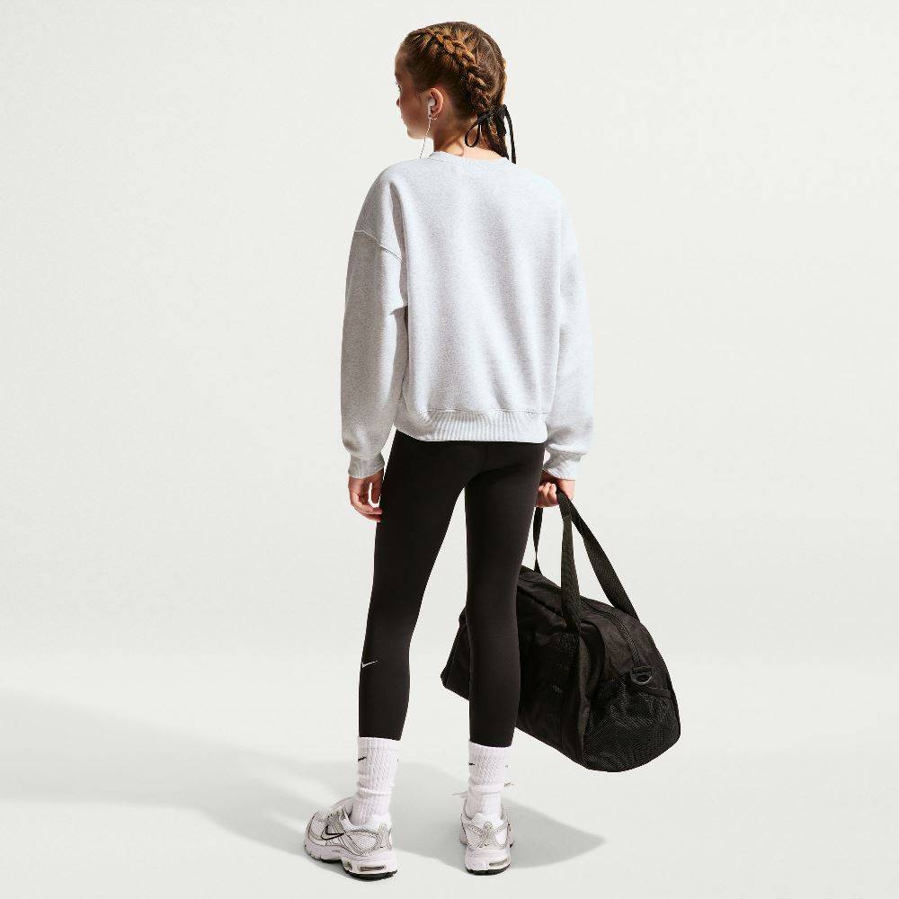 NIKE STUDIO GIRLS OVERSIZED FLEECE BOXY CREW