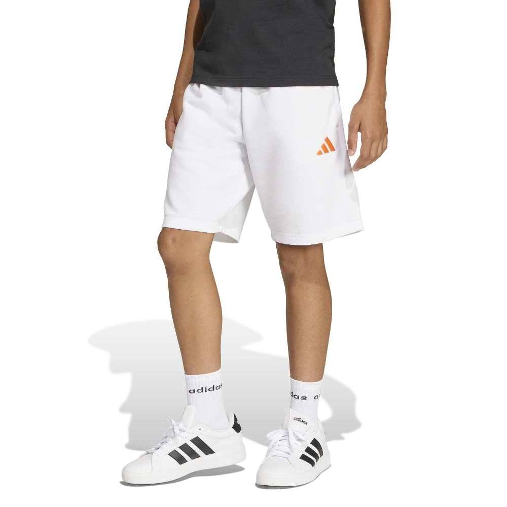 ADIDAS BOYS FRENCH TERRY SLOGAN SHORTS