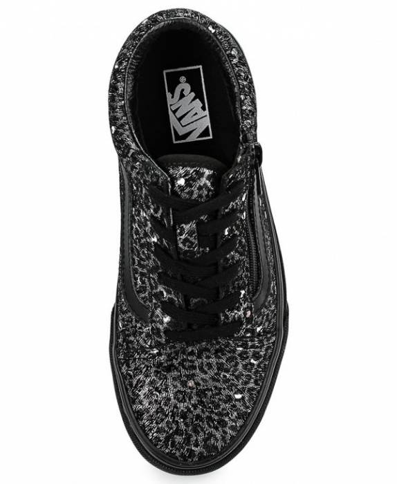 VANS METALLIC LEOPARD OLD SKOOL ZIP KIDS