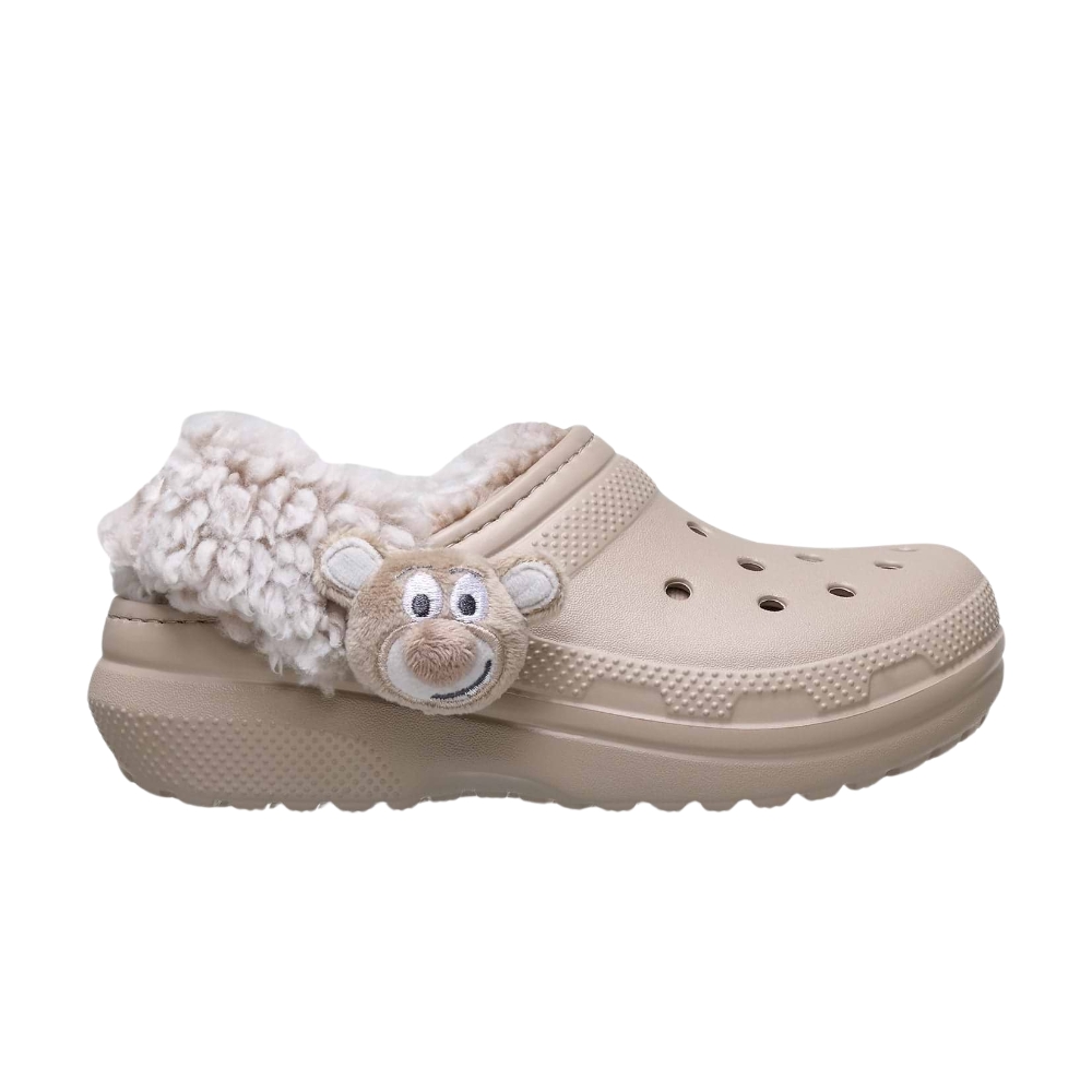 CROCS TODDLER CLASSIC BEAR PLUSH FLEECE LINED CLOG