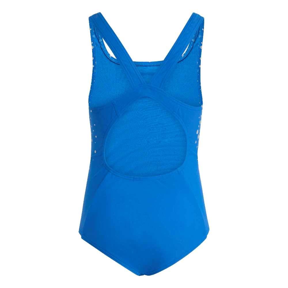 ADIDAS LITTLE GIRLS GLITTER V-BACK SWIMSUIT