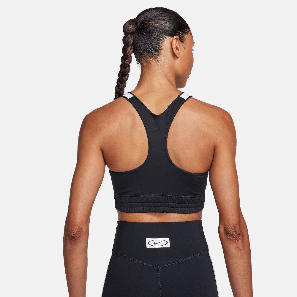 NIKE WOMENS DRI-FIT HIGH-NECK MEDIUM SUPPORT BRA