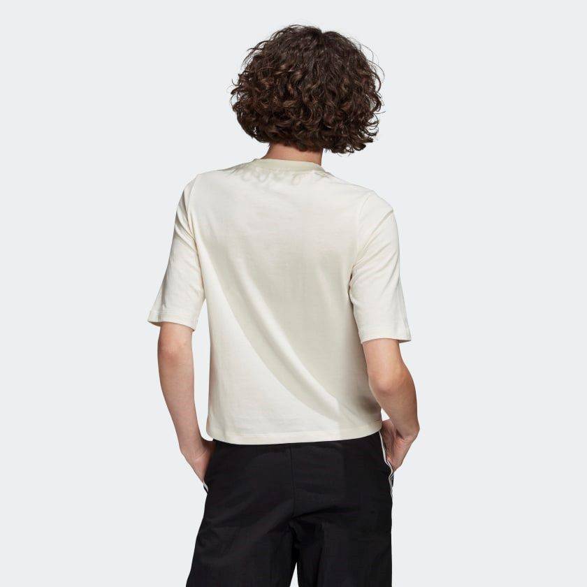 ADIDAS RHINESTONE-DETAILED TREFOIL TEE