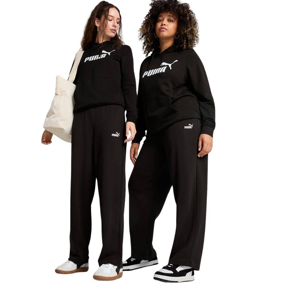 PUMA ESS SMALL NO. 1 LOGO COMFORT STRAIGHT PANTS TR OP