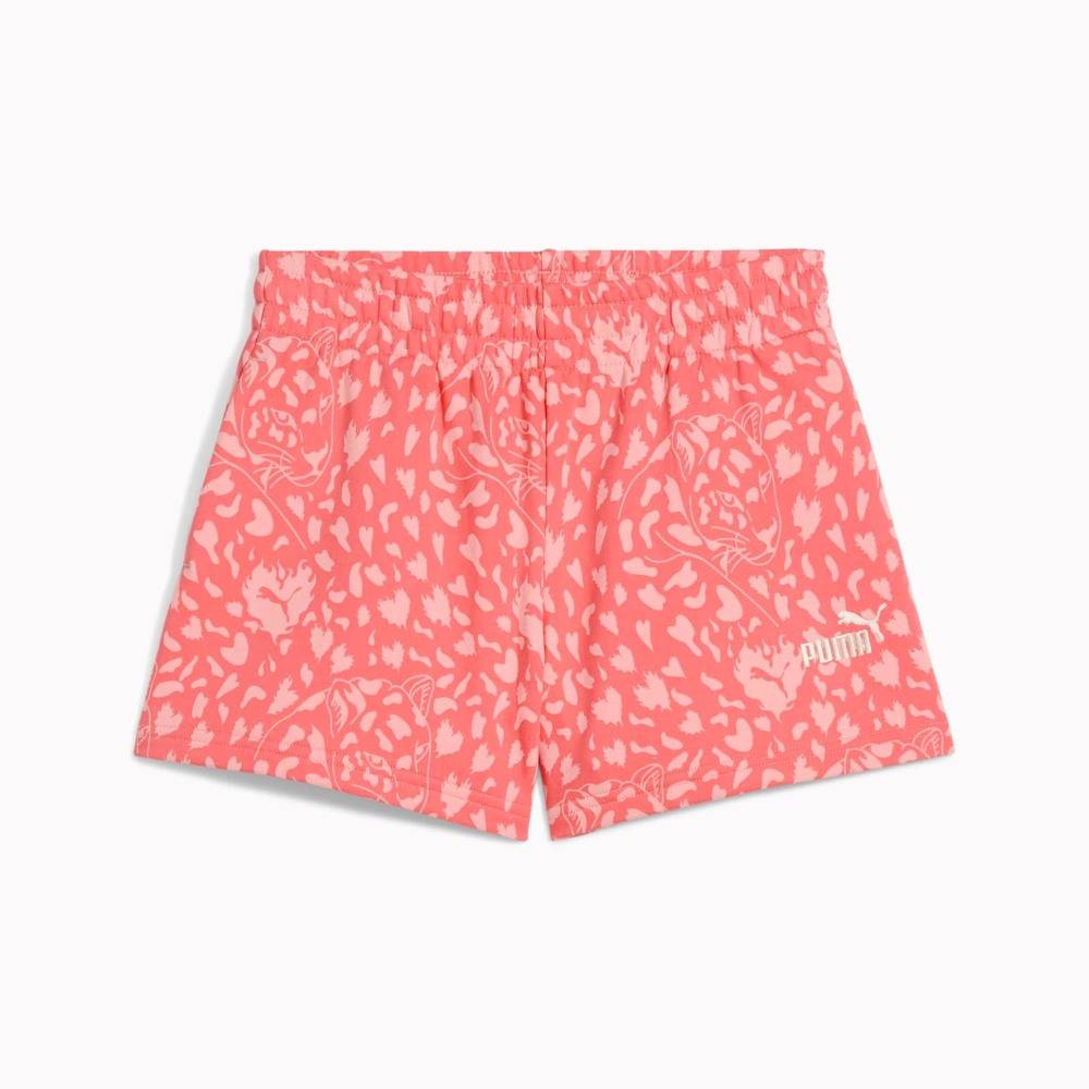 PUMA FLAMING LOVE AOP HIGH WAIST SHORTS TR G