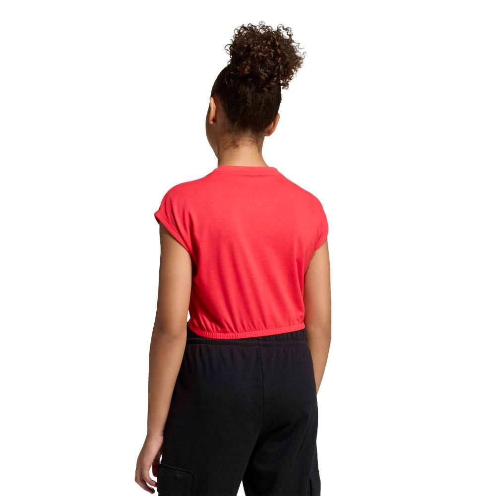 ADIDAS GIRLS SEASONALS COLLEGIATE TYPOGRAPHY T-SHIRT