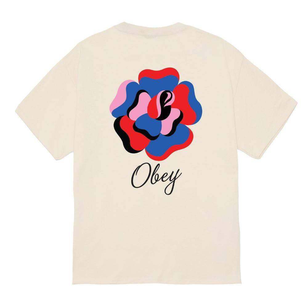 OBEY PAPER ROSE TEE