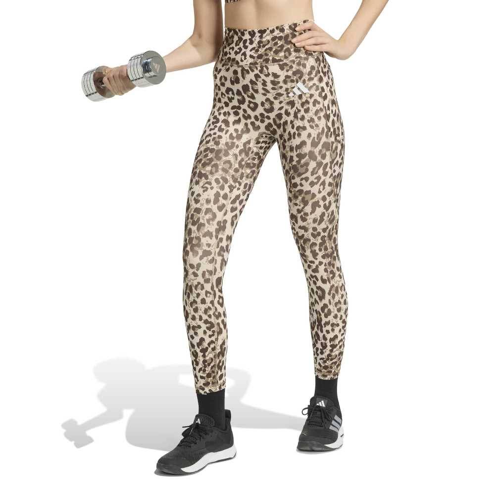 ADIDAS OPTIME ESSENTIALS 3-STRIPES LEOPARD 7/8 LEGGINGS