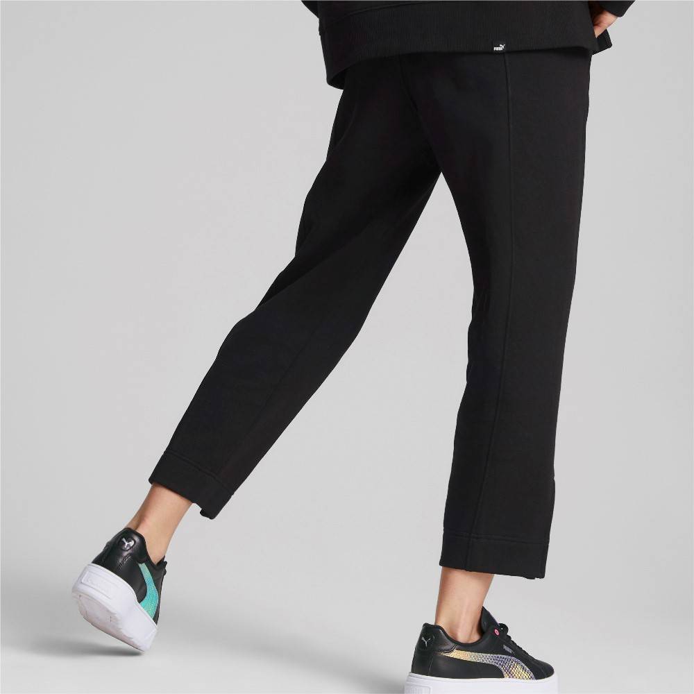 PUMA HER WOMENS FRENCH TERRY HIGH-WAIST PANT