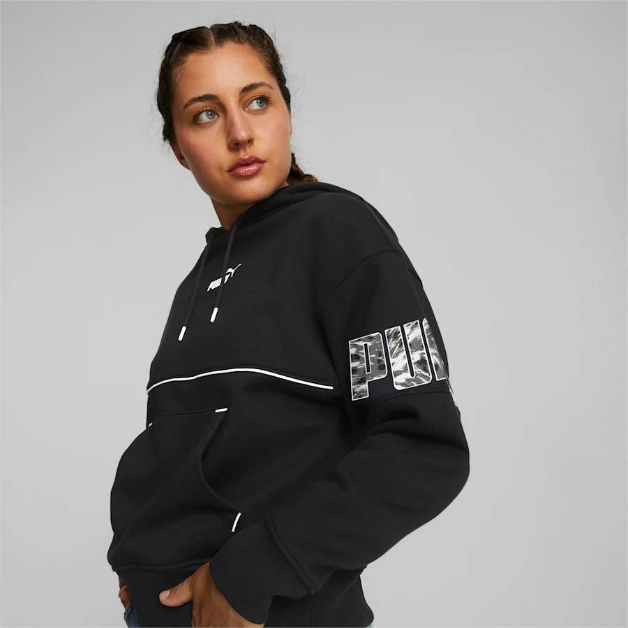 PUMA POWER SAFARI WOMENS FLEECE HOODIE