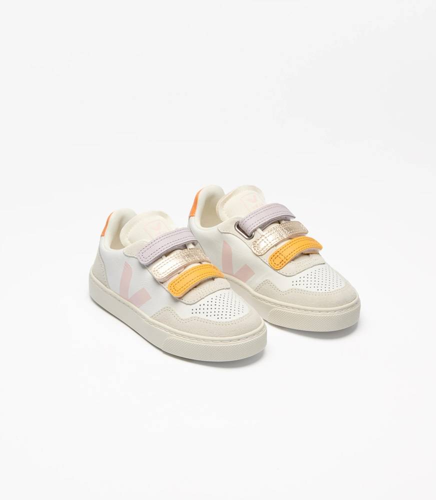 VEJA V-90 ORGANIC TRACED LEATHER KIDS