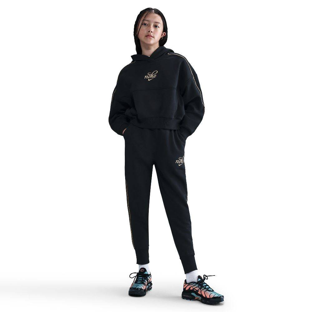 NIKE NSW GIRLS CLUB SHINE FLEECE OVERSIZED JOGGER
